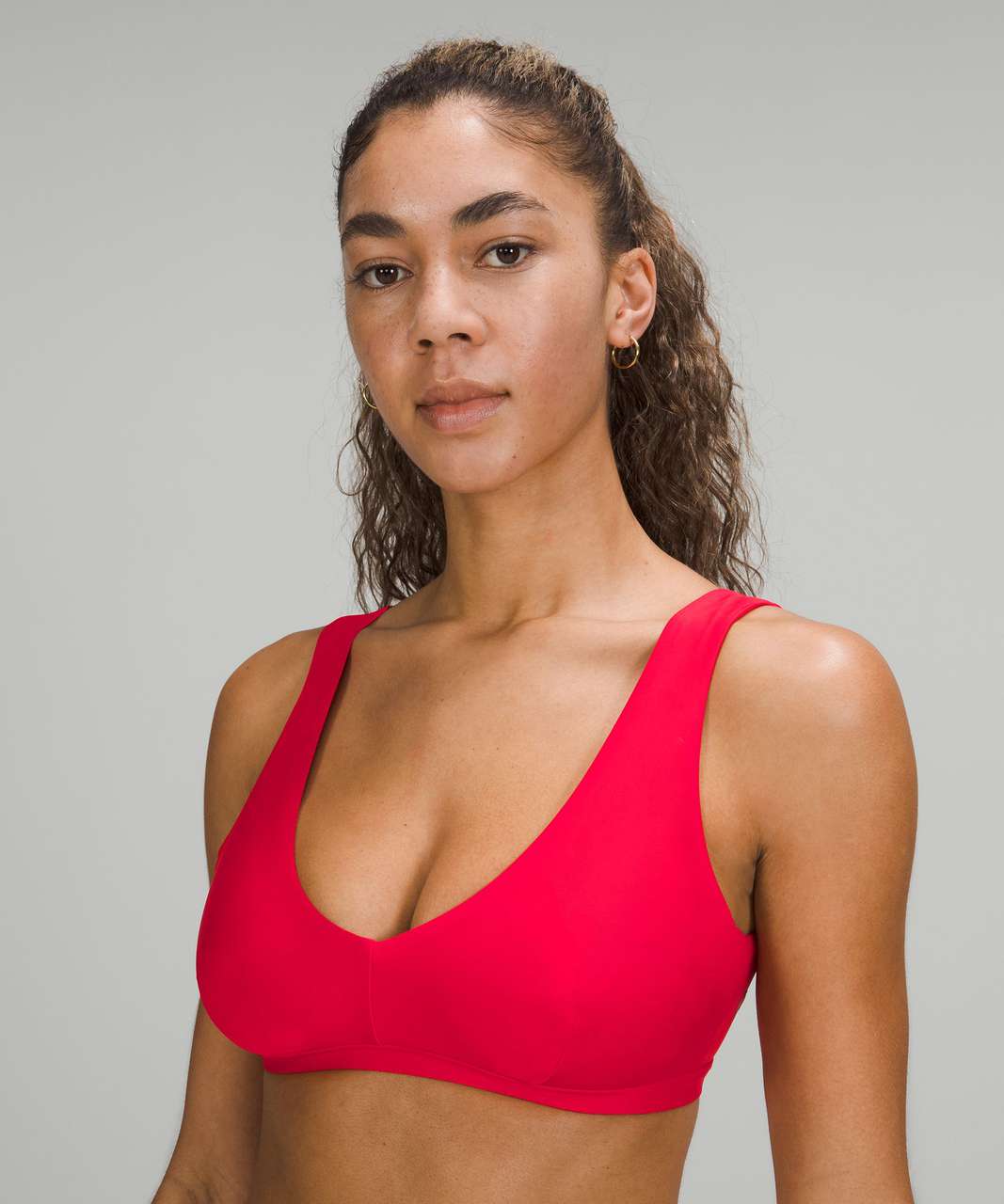 Lululemon Waterside V Swim Top *C/D Cup - True Red