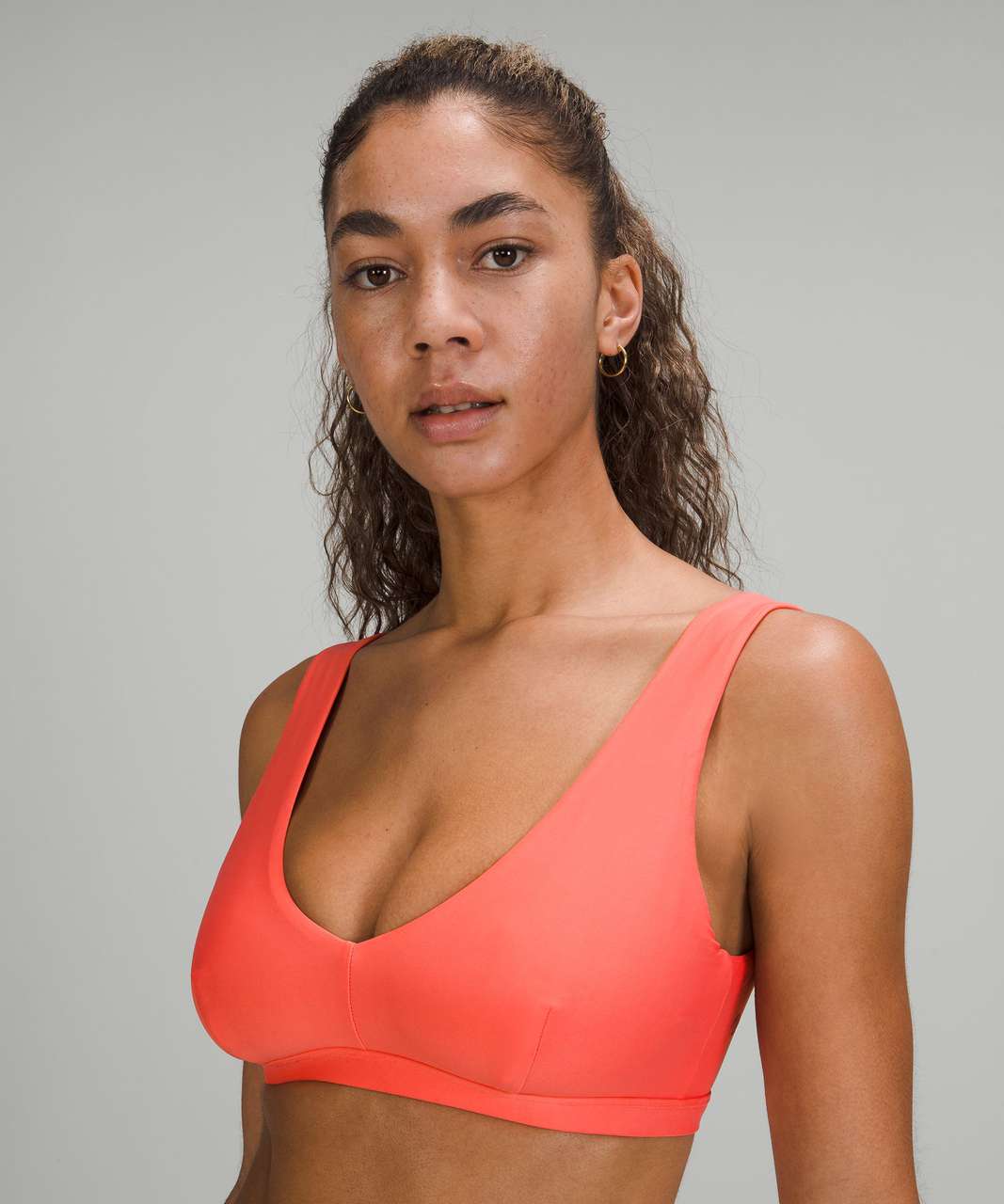 Lululemon Waterside V Swim Top *C/D Cup - Raspberry Cream - lulu fanatics