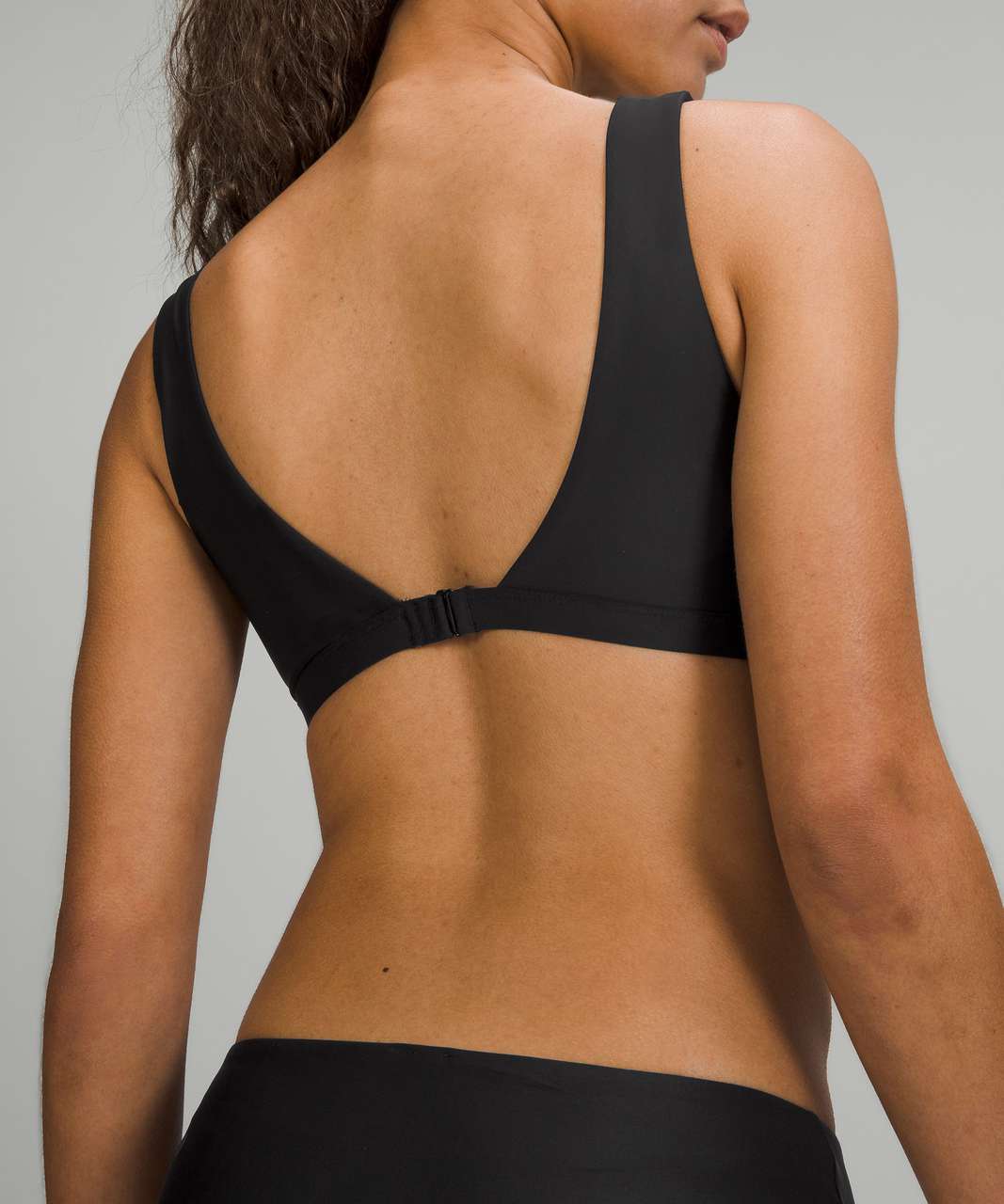 Lululemon Waterside V Swim Top *C/D Cup - Black - lulu fanatics