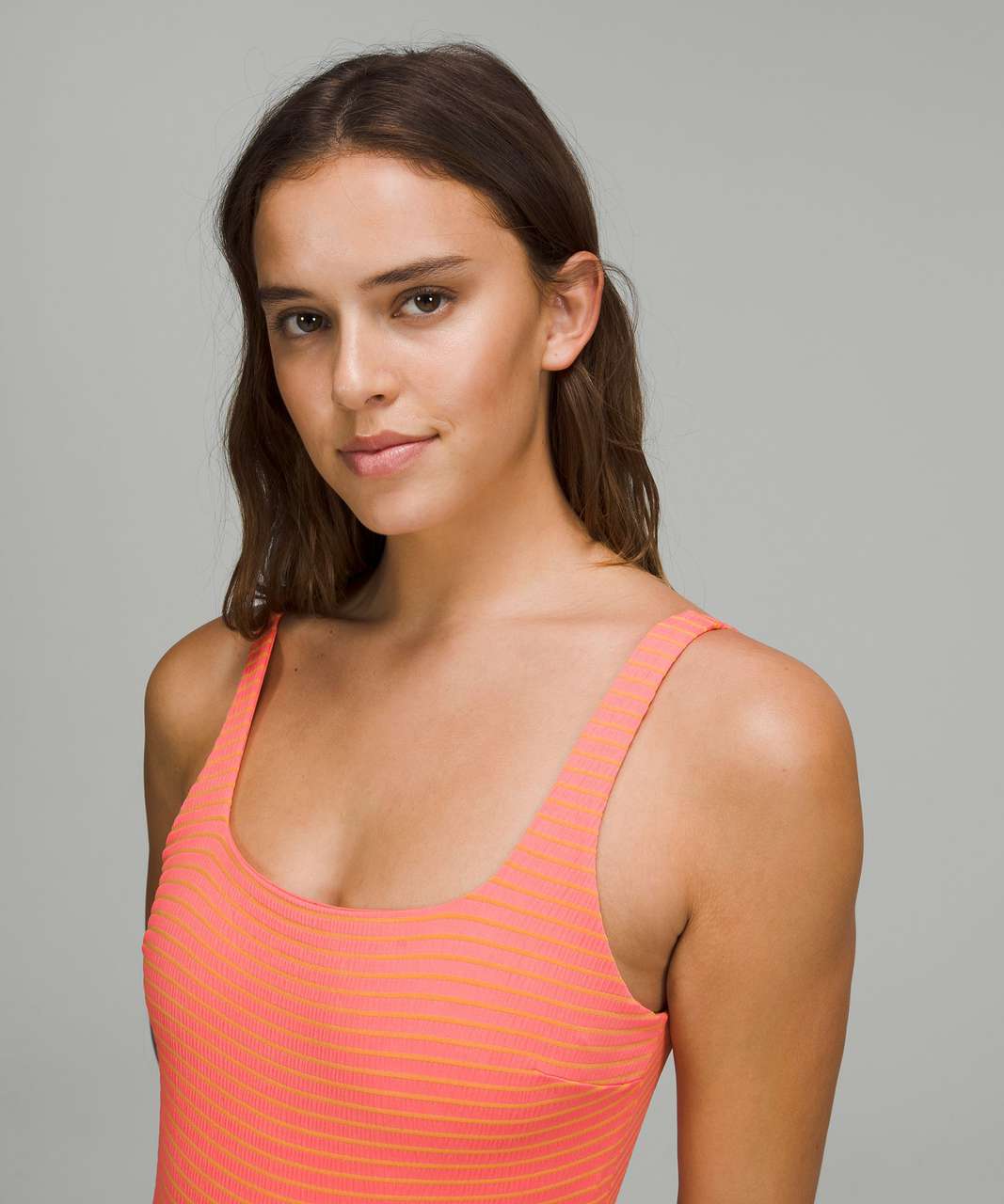 Lululemon Smocked Swim Top *B/C Cup - Hyper Stripe Pastel Blue - lulu  fanatics