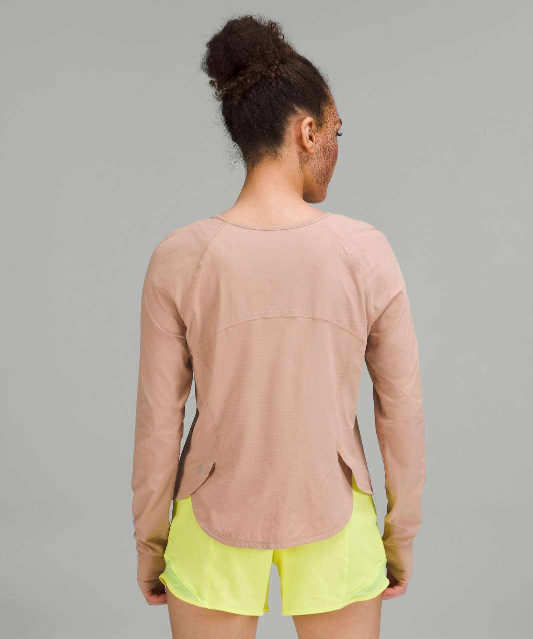 Lululemon Lightweight Stretch Running Long Sleeve Shirt - Pink Clay - lulu  fanatics