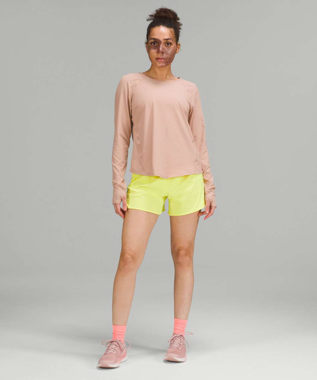 Lululemon Lightweight Stretch Running Long Sleeve Shirt - Pink Clay