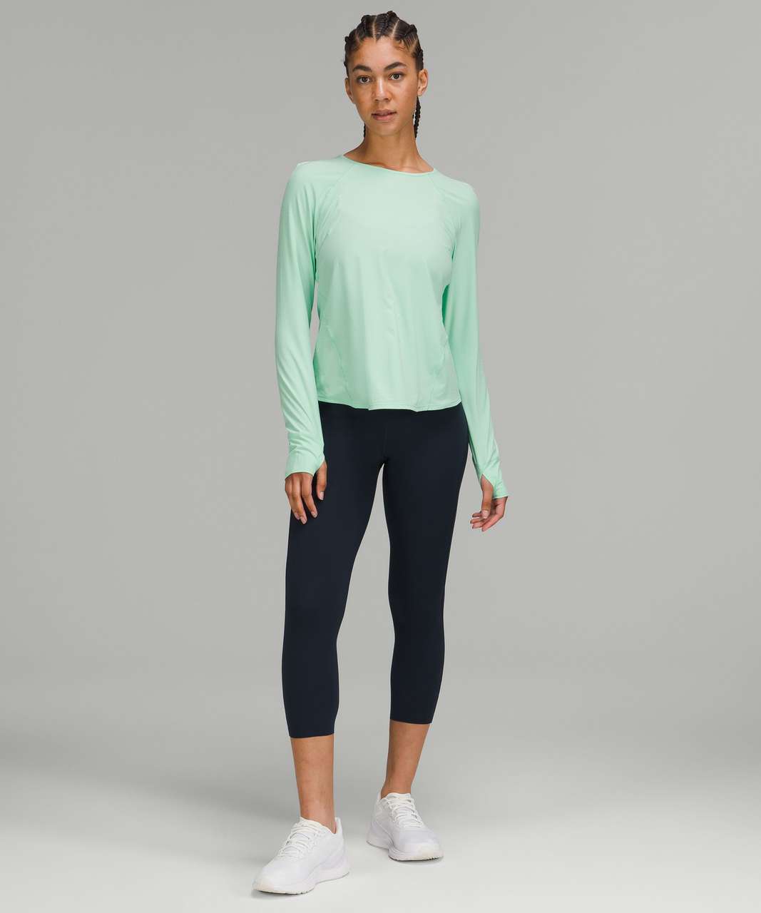 Lululemon Lightweight Stretch Running Long Sleeve Shirt - Wild Mint