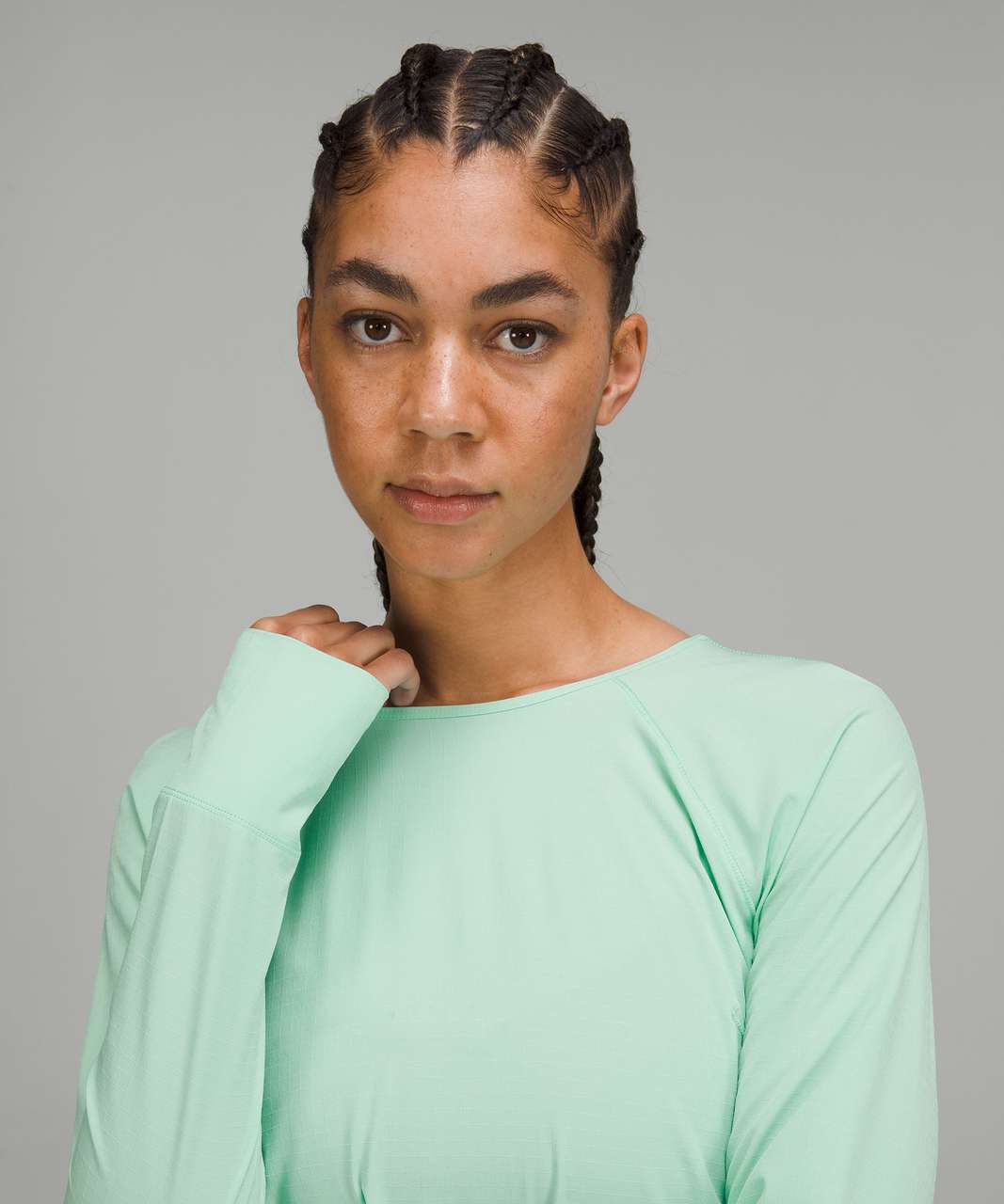 Lululemon Lightweight Stretch Running Long Sleeve Shirt - Wild Mint