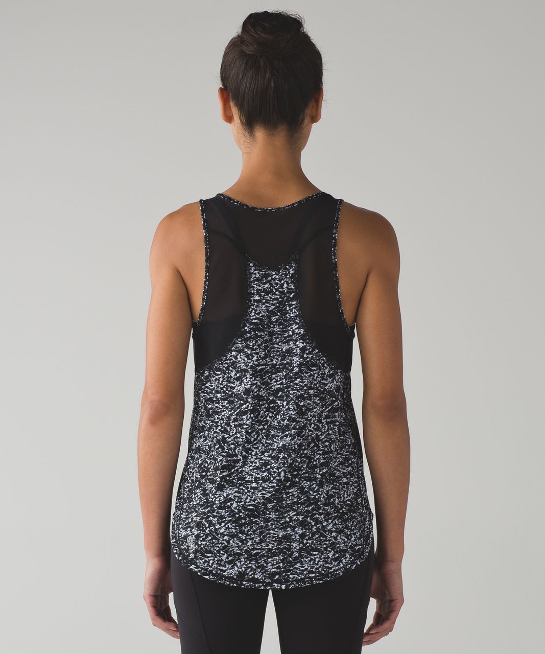 Lululemon Sculpt Tank II - Iced Wave White Black / Black