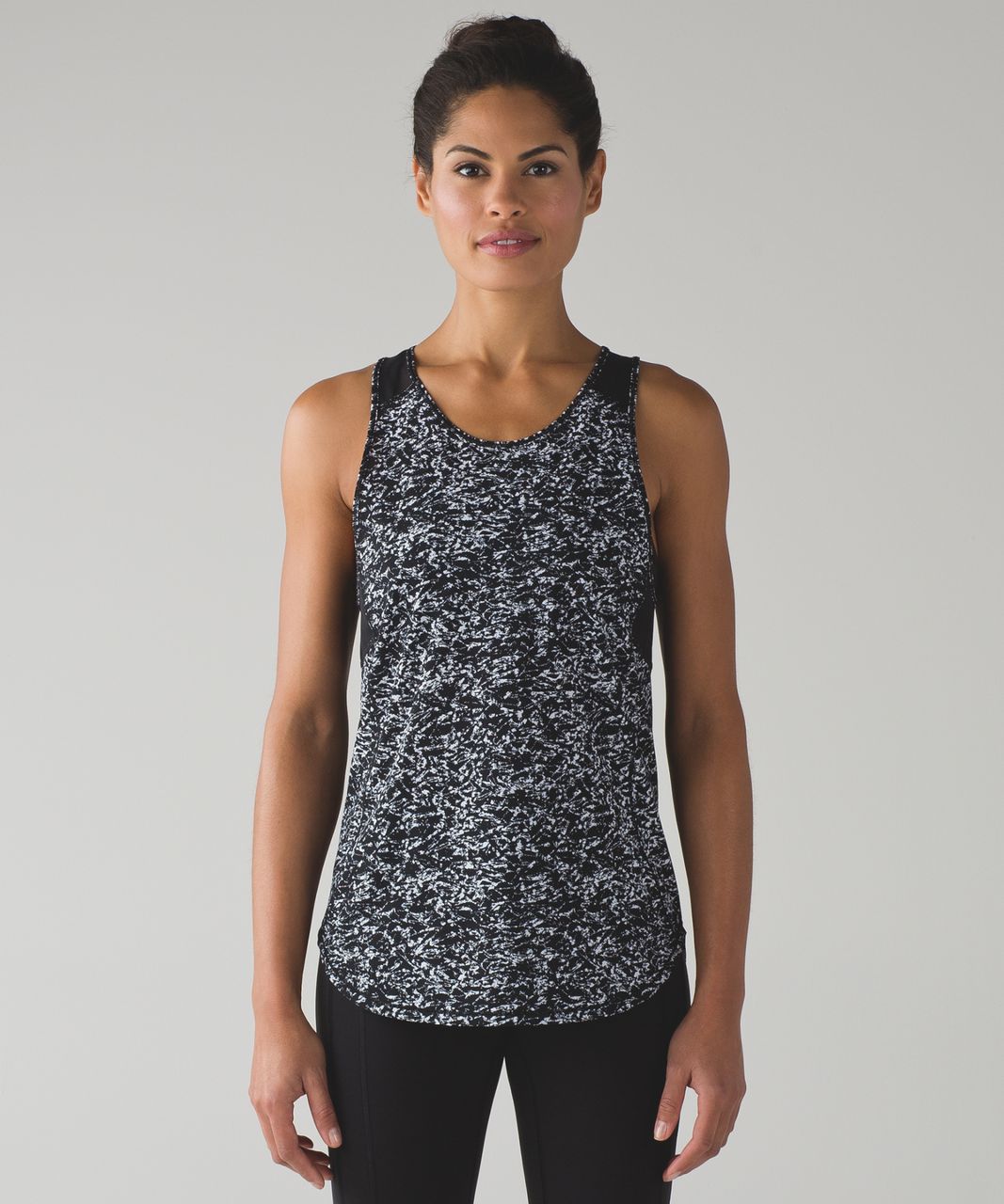 Lululemon Sculpt Tank II - Iced Wave White Black / Black