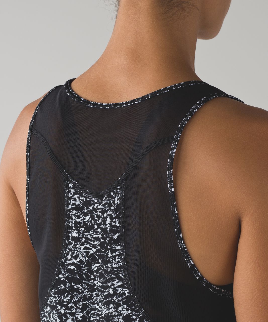 Lululemon Sculpt Tank II - Iced Wave White Black / Black