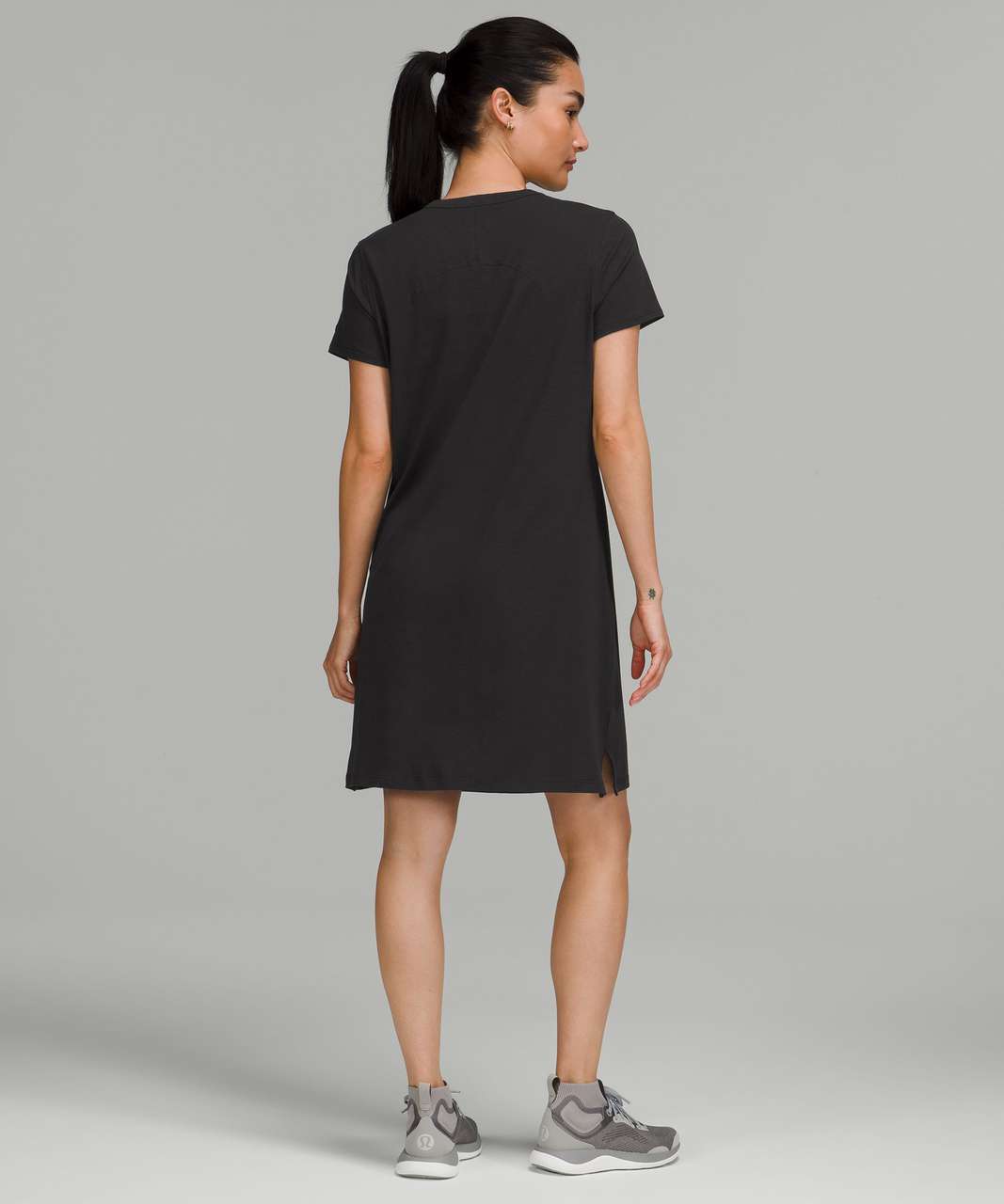 Lululemon Classic-Fit Cotton-Blend T-Shirt Dress - Black