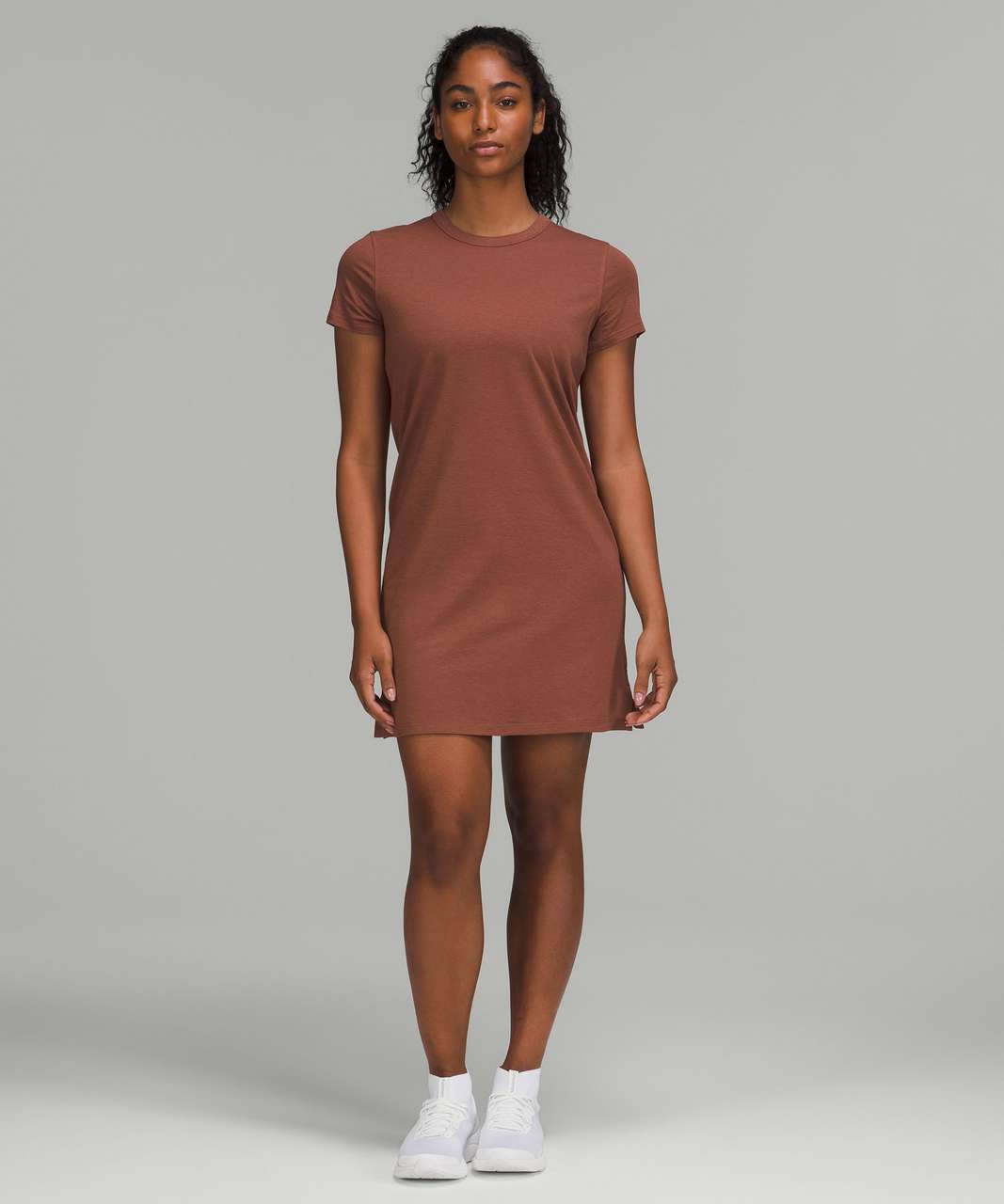 Lululemon Classic-Fit Cotton-Blend T-Shirt Dress - Ancient Copper