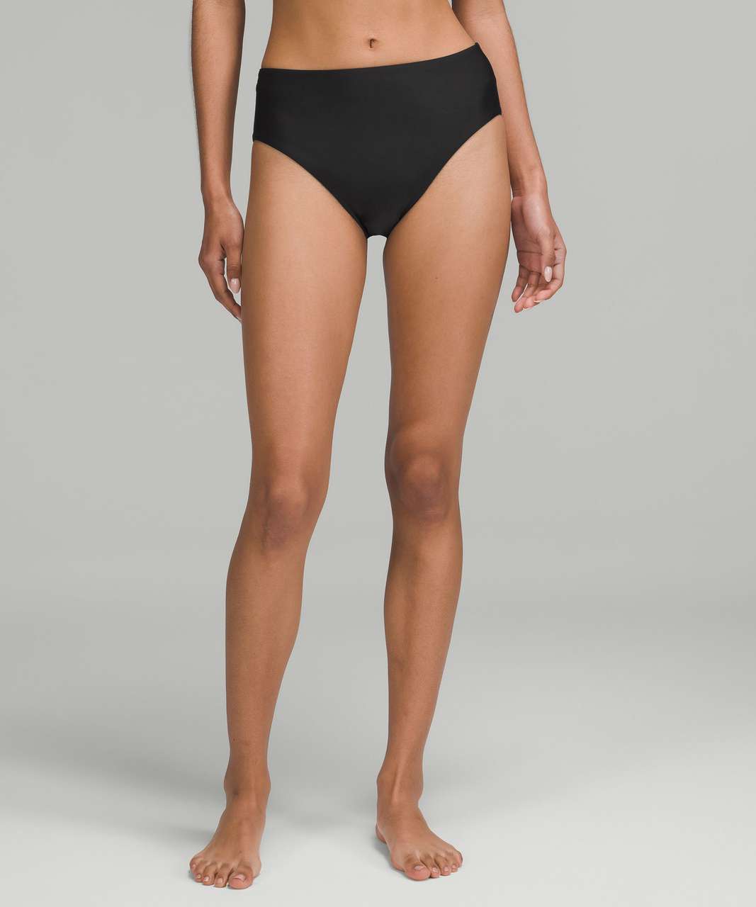 Lululemon Waterside High-Cut Super-High-Rise Swim Bottom *Medium Bum Coverage - Black