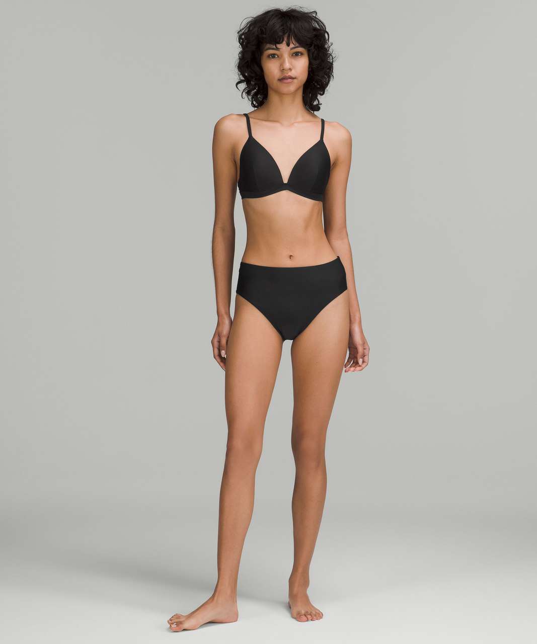 Lululemon Waterside High-Cut Super-High-Rise Swim Bottom *Medium Bum Coverage - Black