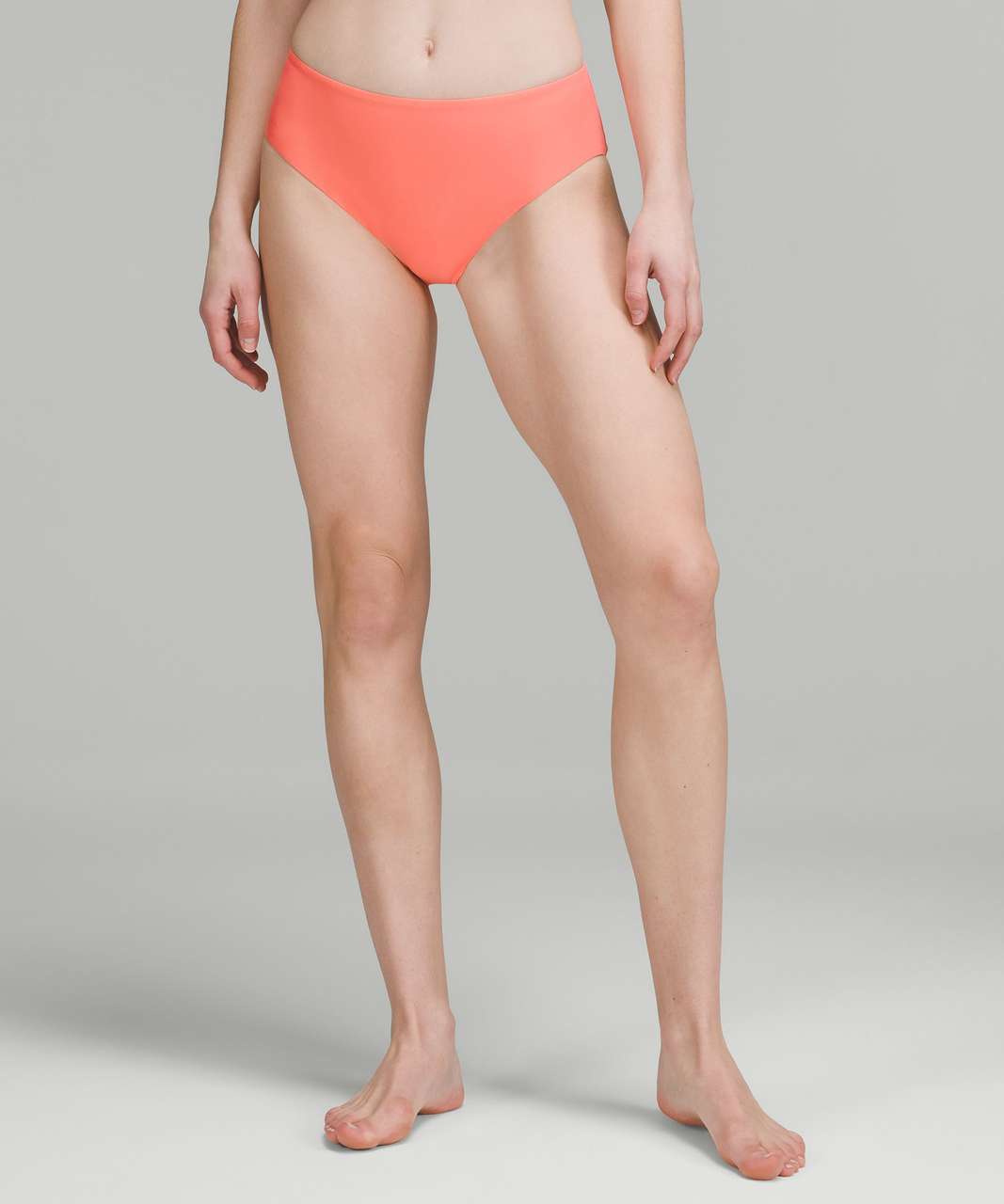 Lululemon Waterside High-Cut Super-High-Rise Swim Bottom *Medium Bum Coverage - Raspberry Cream