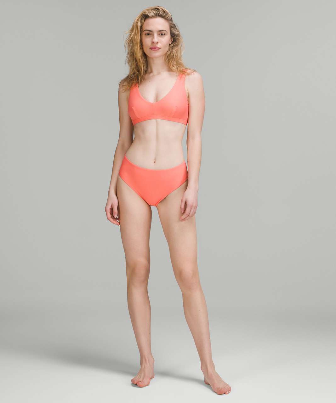 Lululemon Waterside High-Cut Super-High-Rise Swim Bottom *Medium Bum Coverage - Raspberry Cream