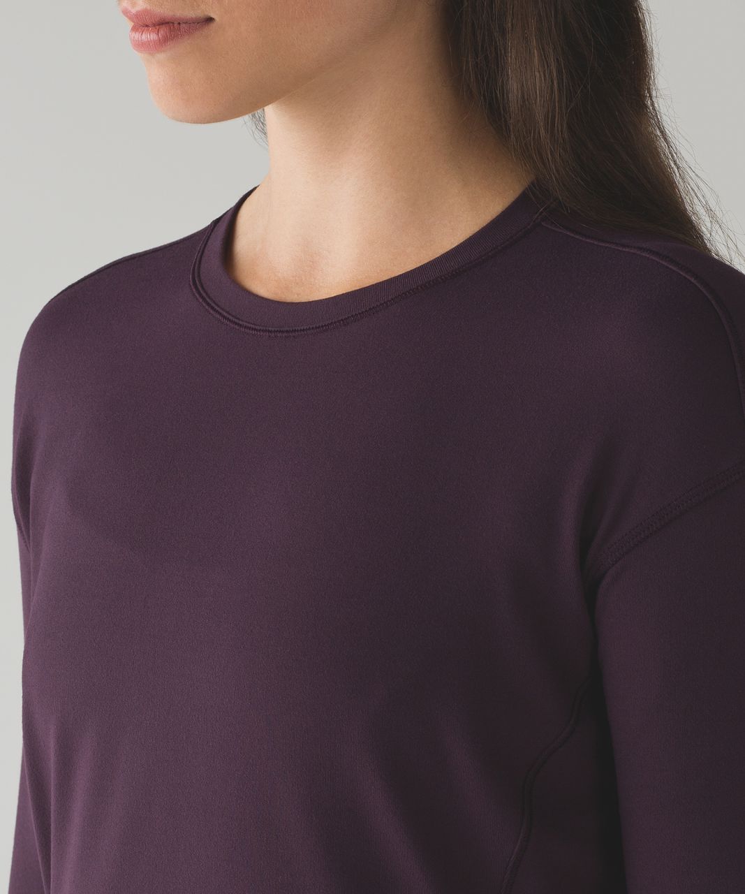 Lululemon Outrun Long Sleeve - Black Cherry