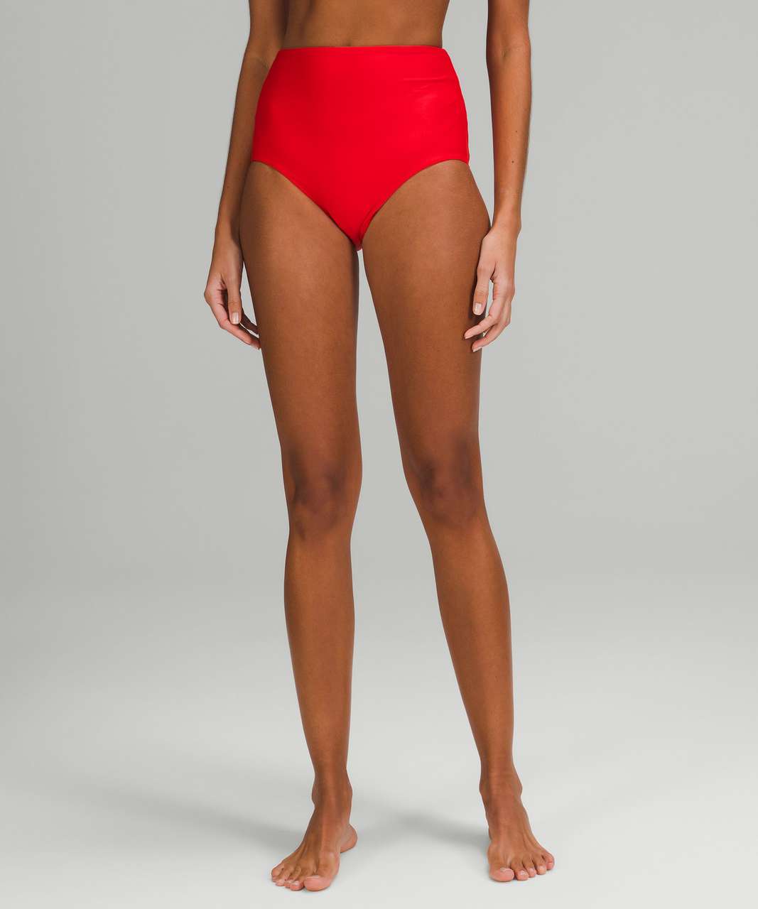 Lululemon Waterside High-Waist Swim Bottom *Medium Bum Coverage - True Red