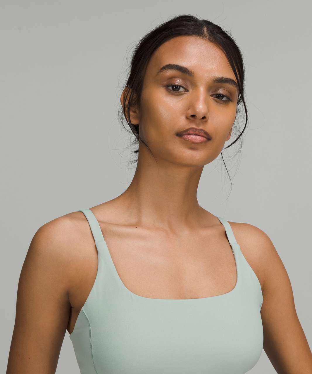 Lululemon Strappy Nulu Shelf Tank Top - Silver Blue