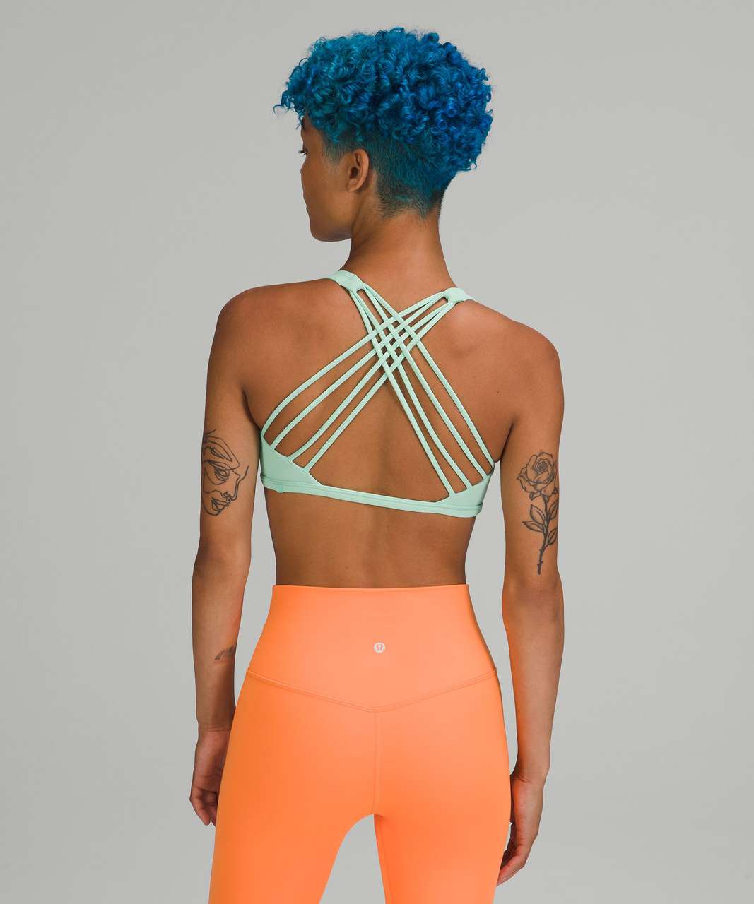 Lululemon Free to Be Ribbed Bra - Wild *Light Support, A/B Cup - Wild Mint  - lulu fanatics