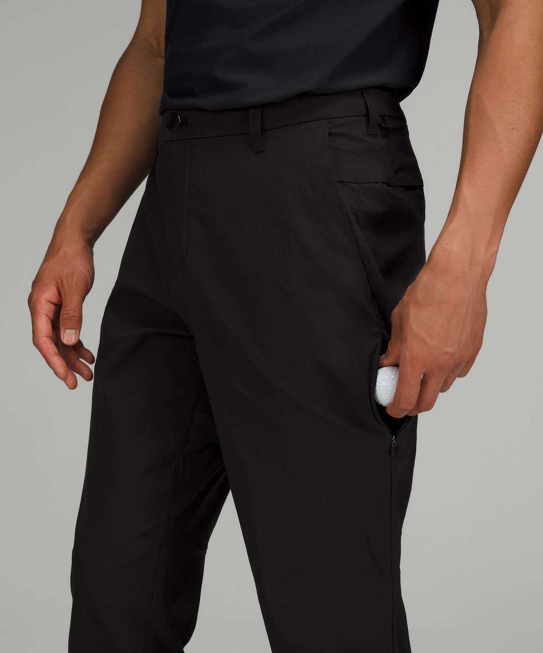 Lululemon Mens Golf Pants Size 38 Black Active Performance Tapered