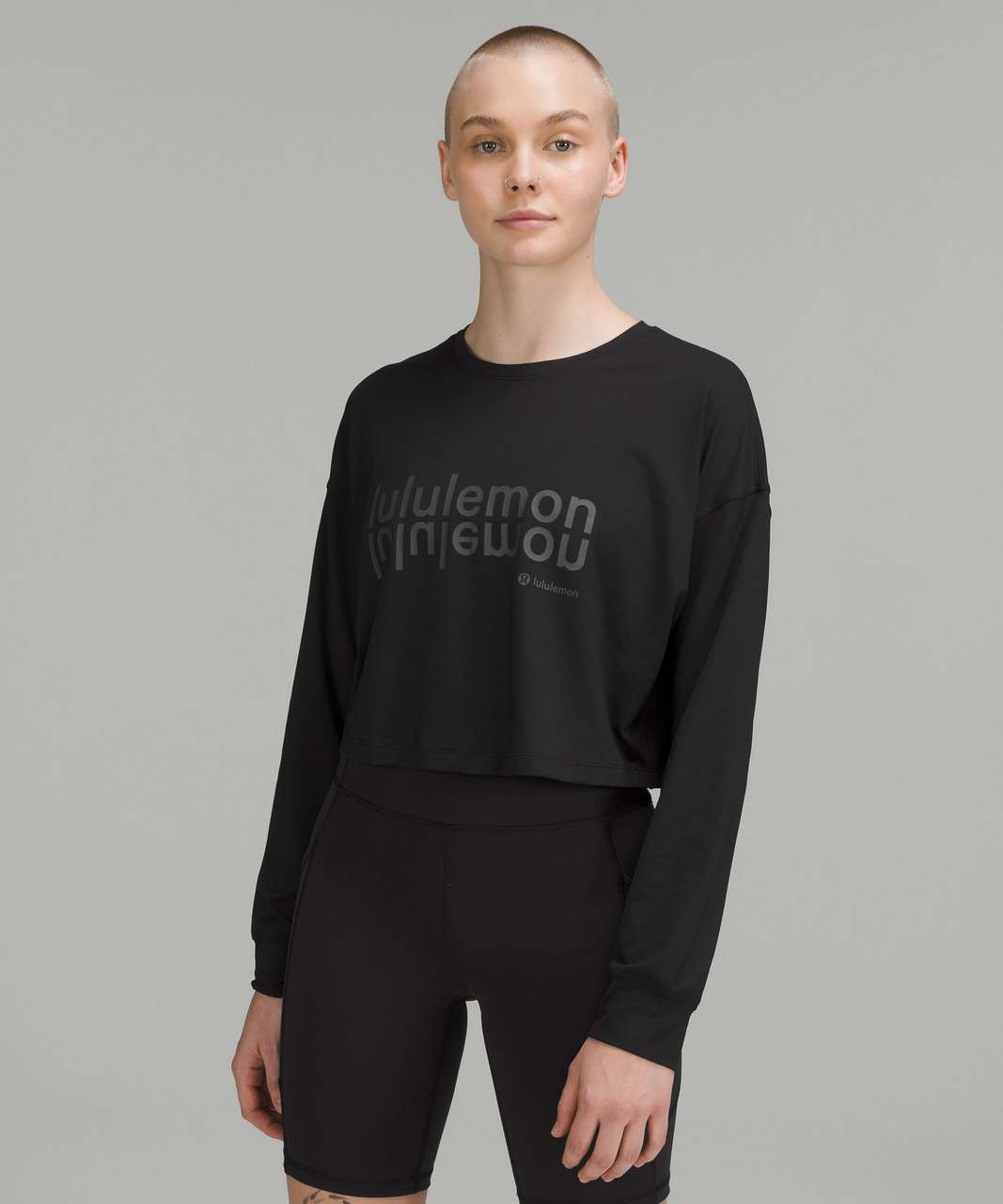 Lululemon Love Modal Fleece Long Sleeve Shirt - Black - lulu fanatics