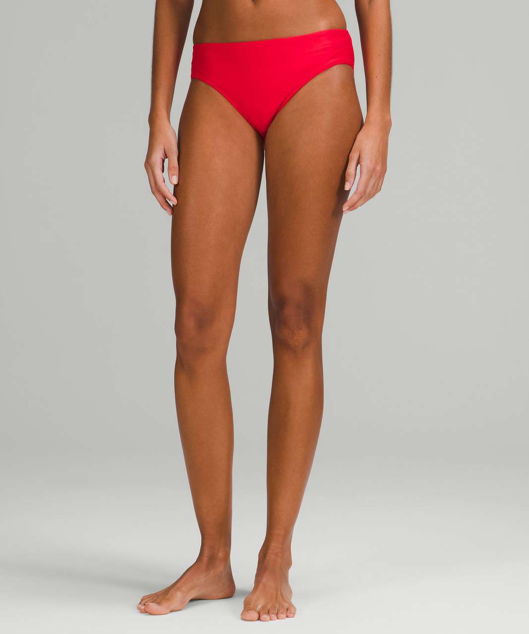 Lululemon Waterside Mid-Rise Swim Bottom *Medium Bum Coverage - True Red