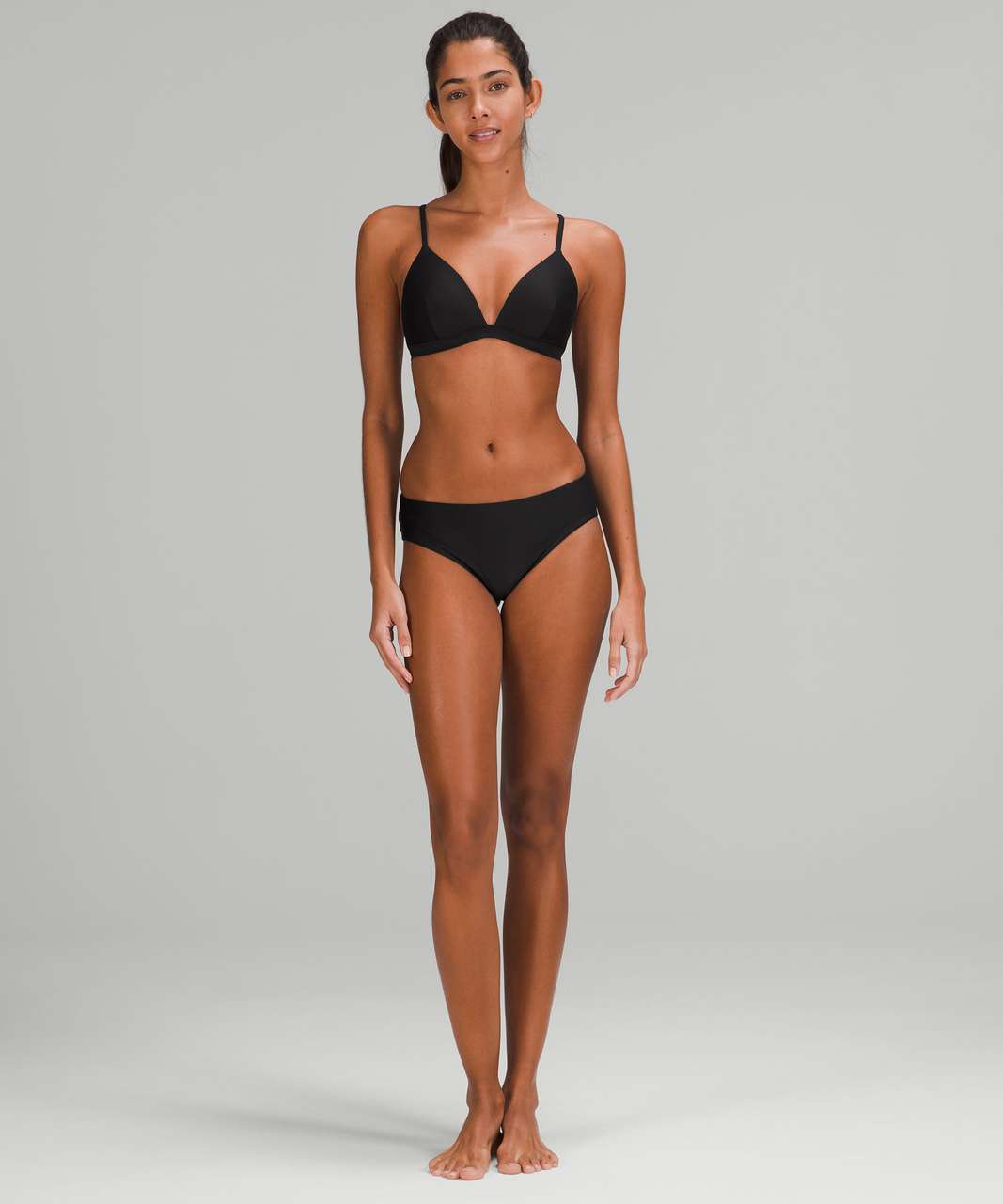 Sea Level Essentials Mid Bikini Bottom in Black – Sandpipers