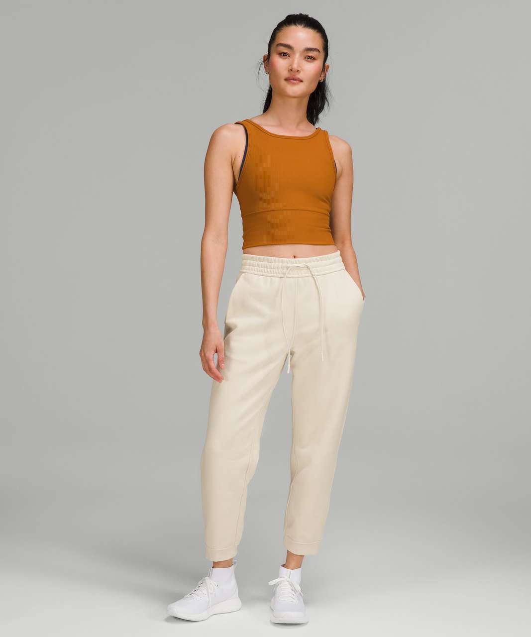 Lululemon Loungeful High-Rise Cropped Jogger - White Opal - lulu fanatics