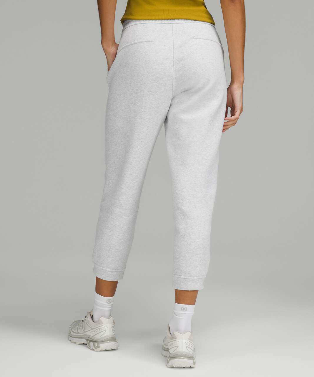 Lululemon Loungeful High-Rise Cropped Jogger - Heathered Core Ultra Light  Grey - lulu fanatics