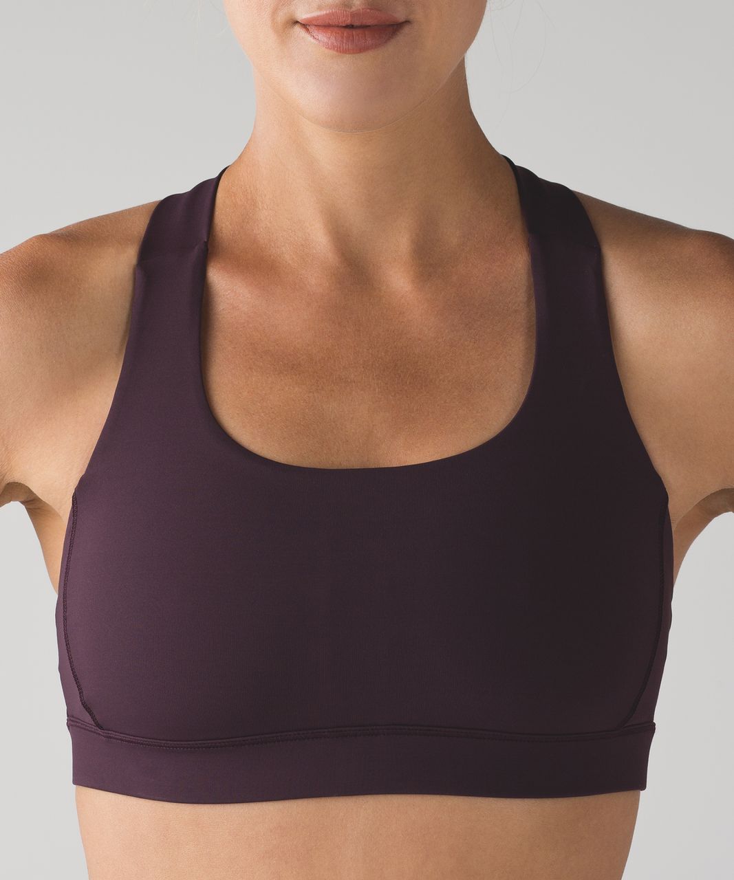 Lululemon Fast Lane Bra - Black Cherry