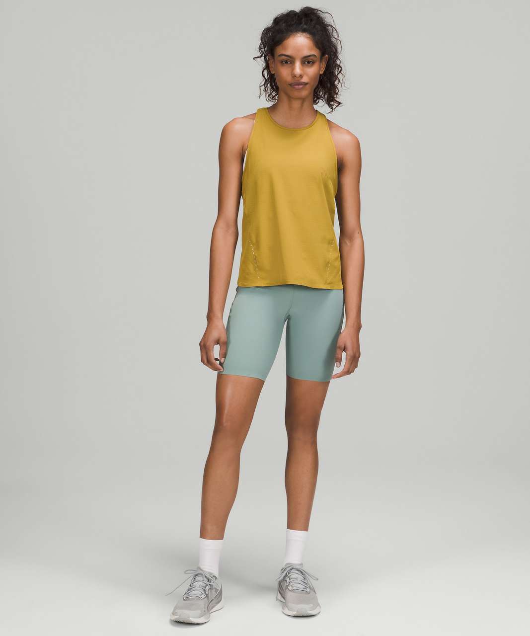 Lululemon Lightweight Stretch Running Tank Top - Auric Gold - lulu fanatics