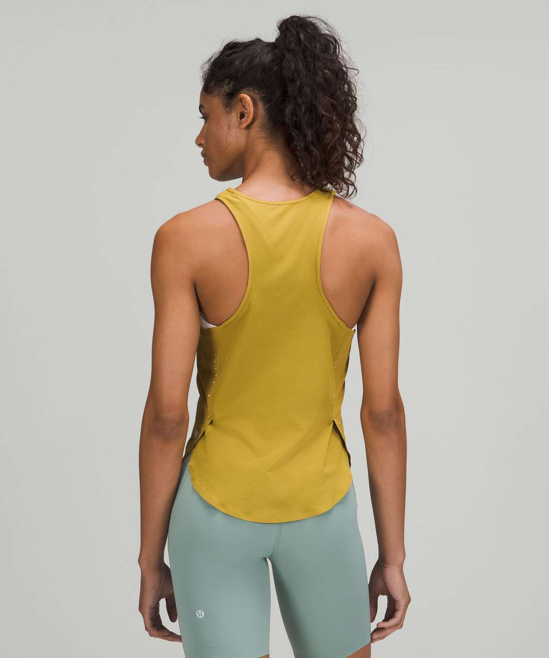 Lululemon Run For Gold Tank - Heathered Black / Iris Flower - lulu