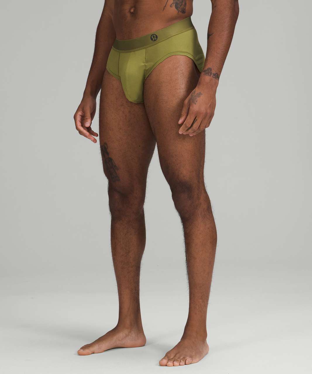 Lululemon Always In Motion Brief with Fly - Bronze Green - lulu fanatics