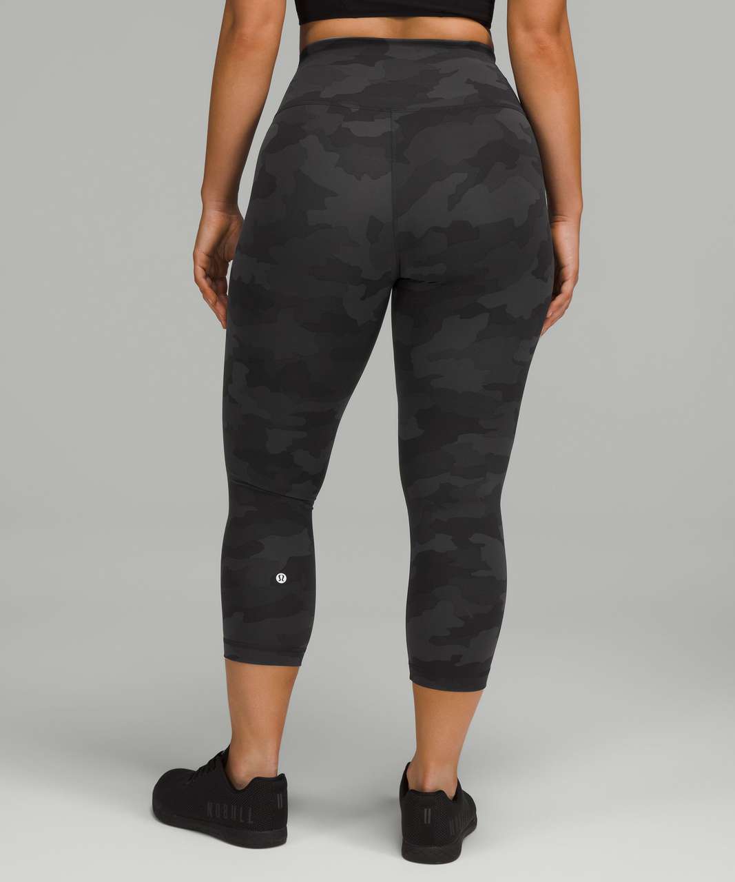 Lululemon Wunder Train Contour Fit High-Rise Crop 21" - Heritage 365 Camo Deep Coal Multi