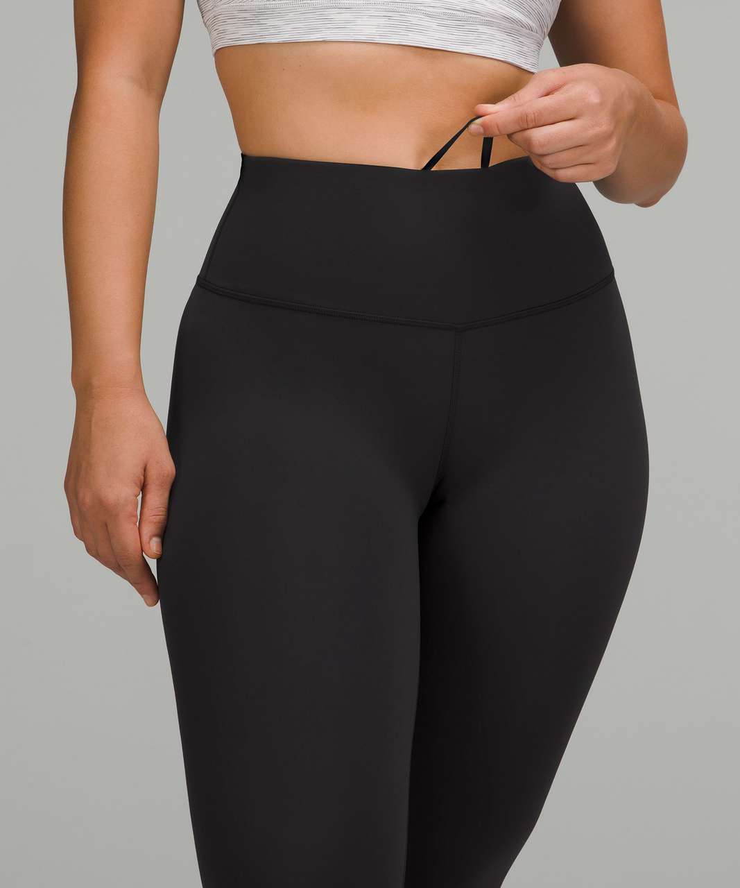 Lululemon Wunder Train Contour Fit High-Rise Crop 21 - Black - lulu  fanatics