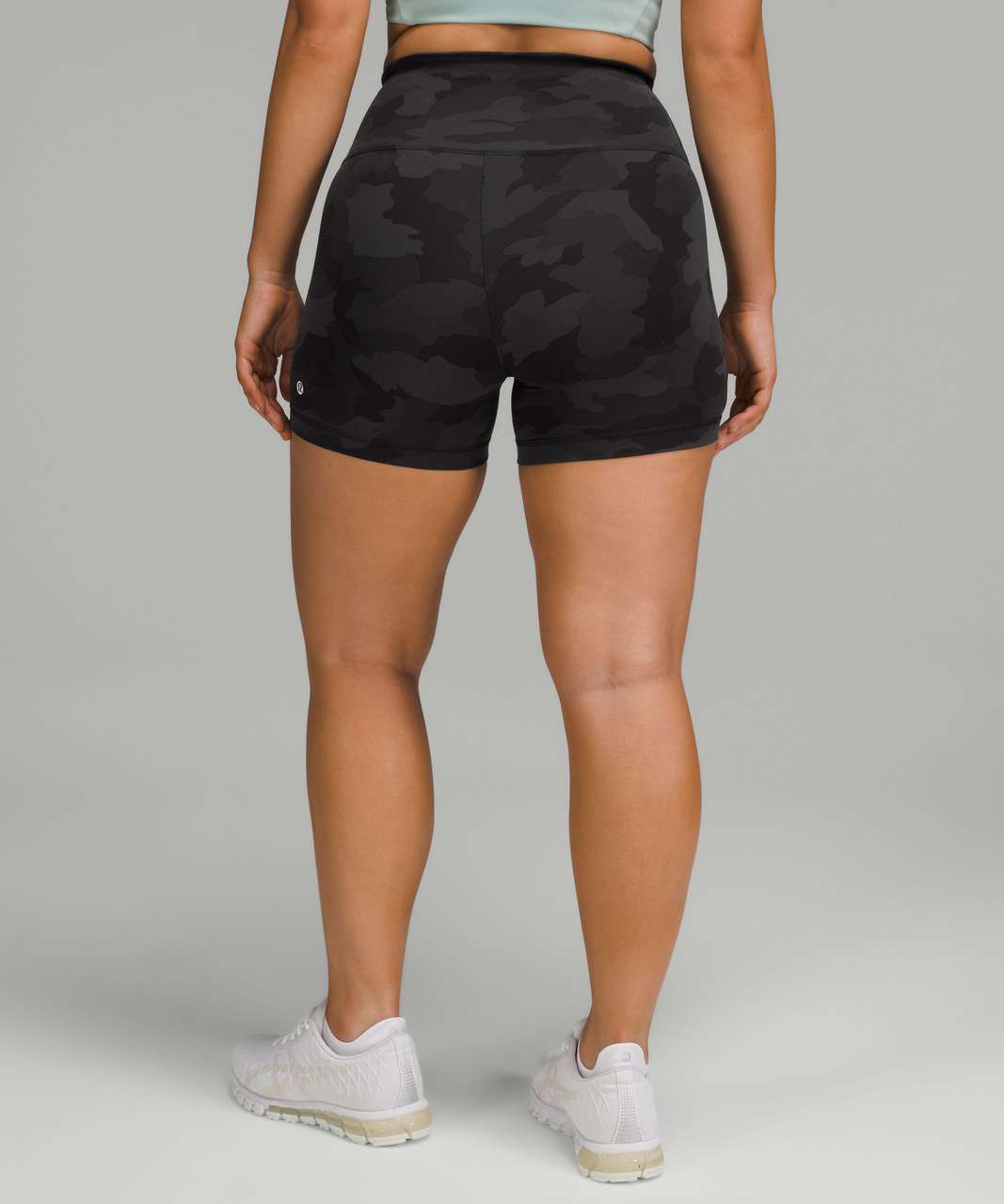 Lululemon Wunder Train Contour Fit High-Rise Short 4 - Undertone Black  Multi - lulu fanatics