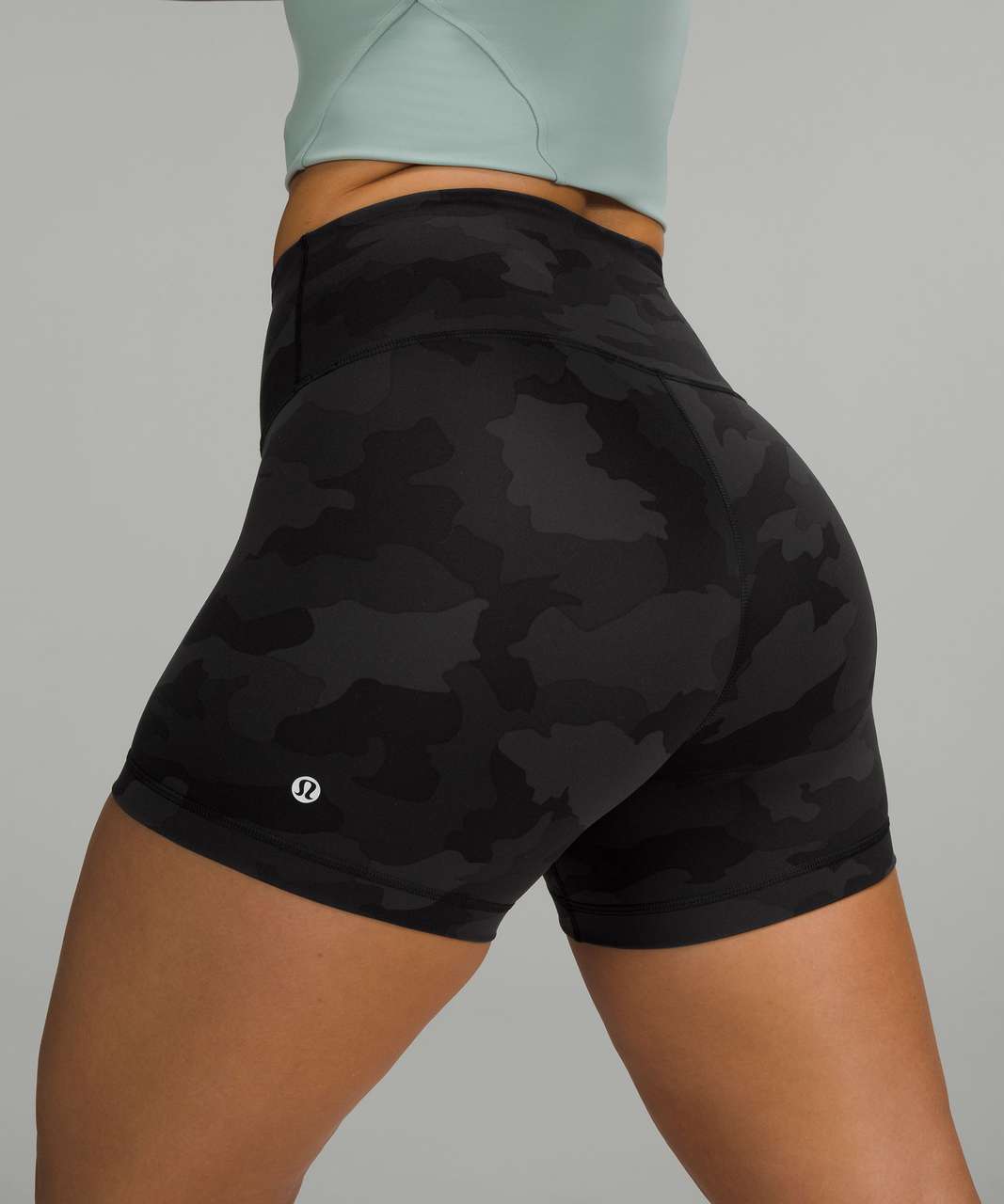 Wunder Train High-Rise Short 8 Heritage 365 Camo Deep Coal – Soul