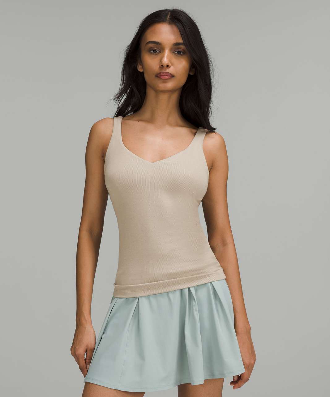 Lululemon Ribbed Micro-Modal Tank Top - Raw Linen