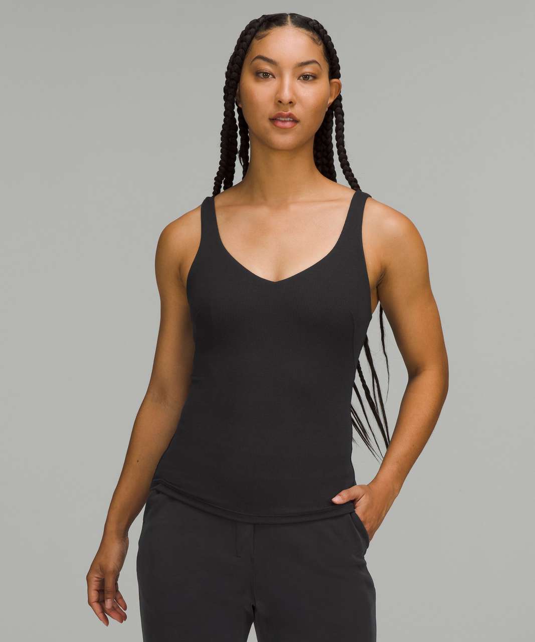Ribbed Softstreme Cropped Tank Top, Tank Tops