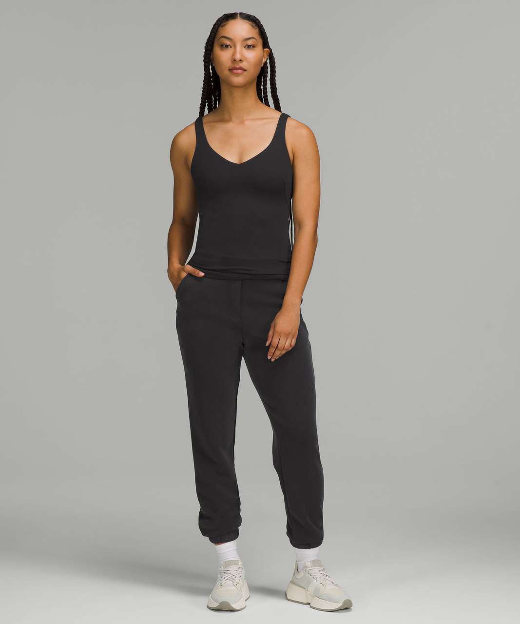 Lululemon Ribbed Micro-Modal Tank Top - Black - lulu fanatics