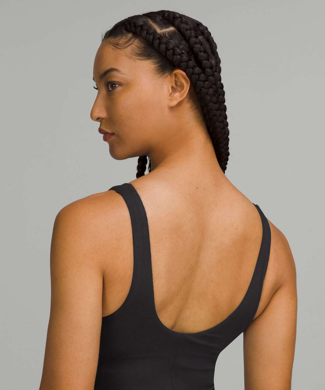 NWOT Lululemon Ribbed Nulu Racerback Yoga Tank Top - Black (Size 2