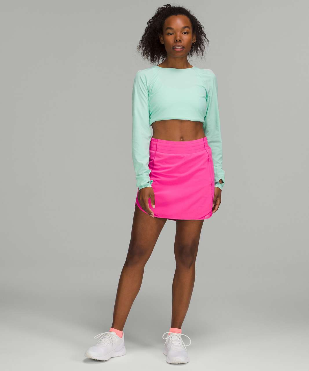 Lululemon Hotty Hot High-Rise Skirt *Long - Sonic Pink - lulu fanatics