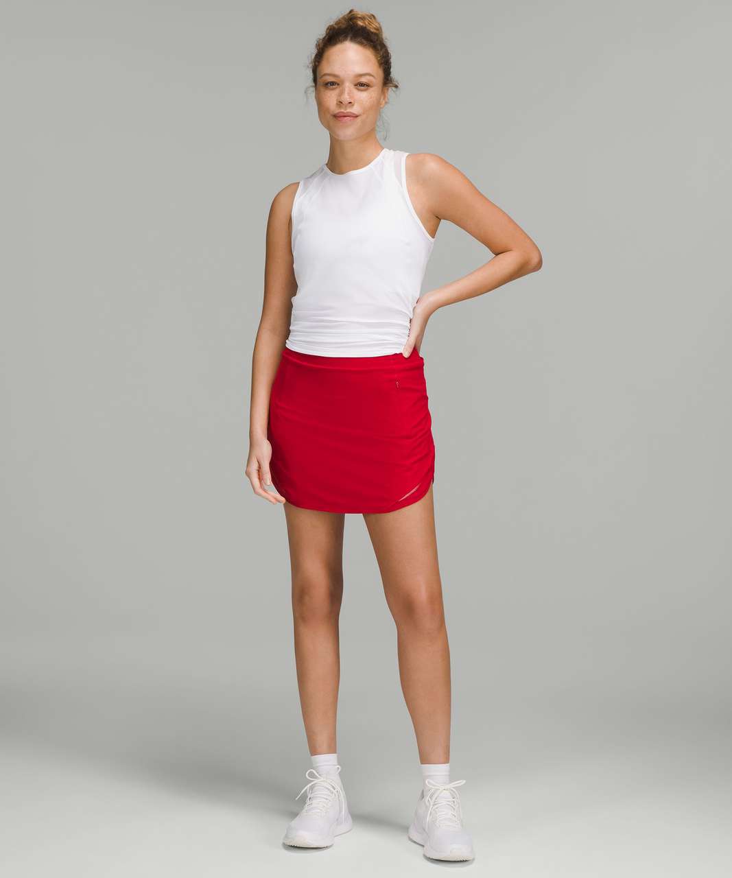 Lululemon Hotty Hot High-Rise Skirt *Long - Dark Red - lulu fanatics