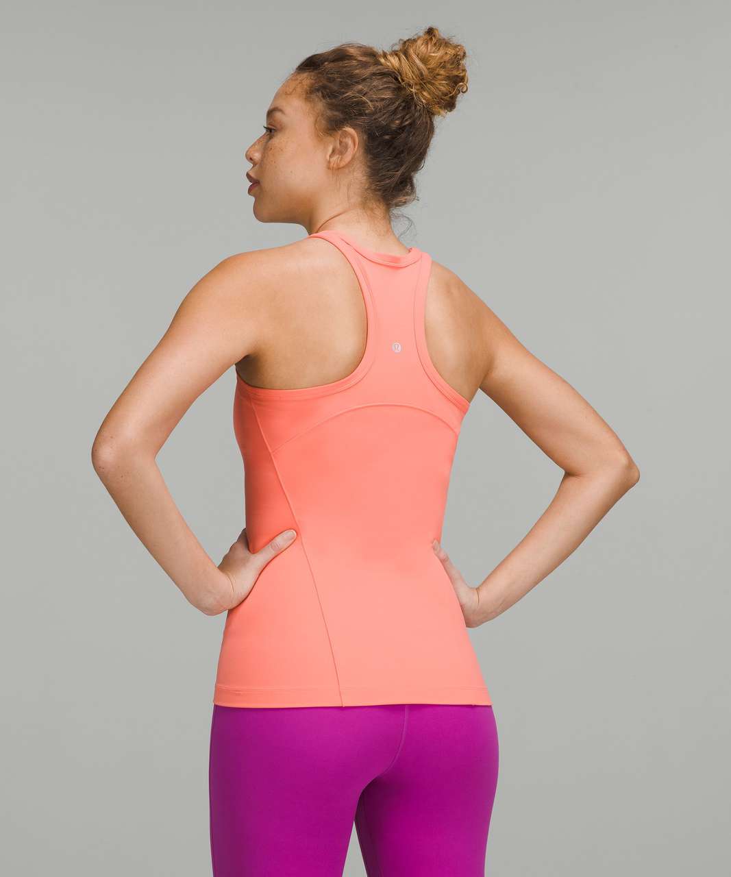 Lululemon Align Hip-Length Racerback Tank Top - Raspberry Cream - lulu  fanatics