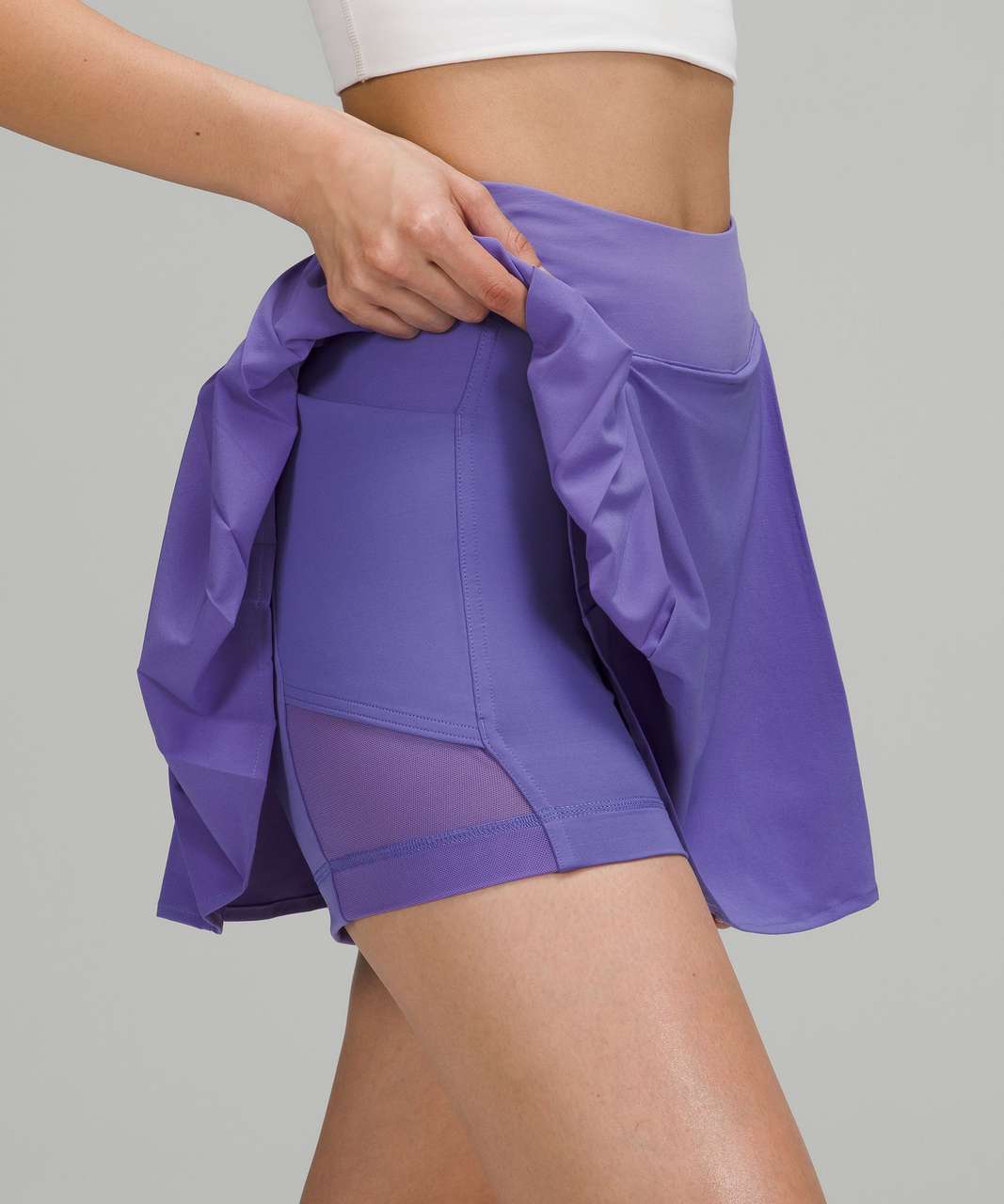 90 Degree By Reflex Lightstream Tennis Pleated Skort with Zipper pocket On  Waistand Inner Short - Lavender - X Large - ShopStyle