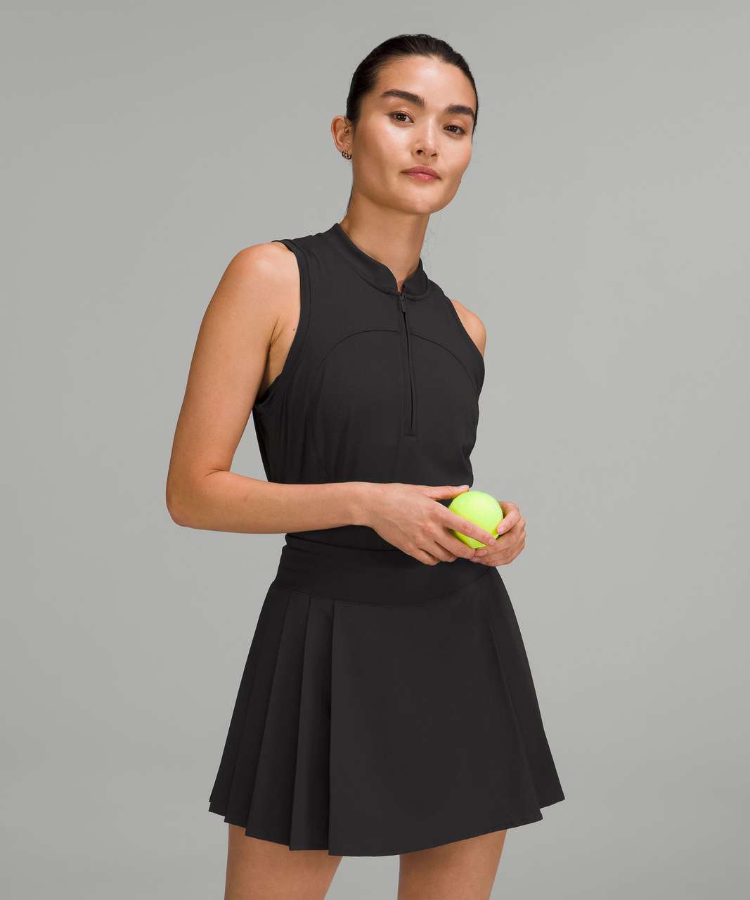 Lululemon Side-Pleat High-Rise Tennis Skirt - Black