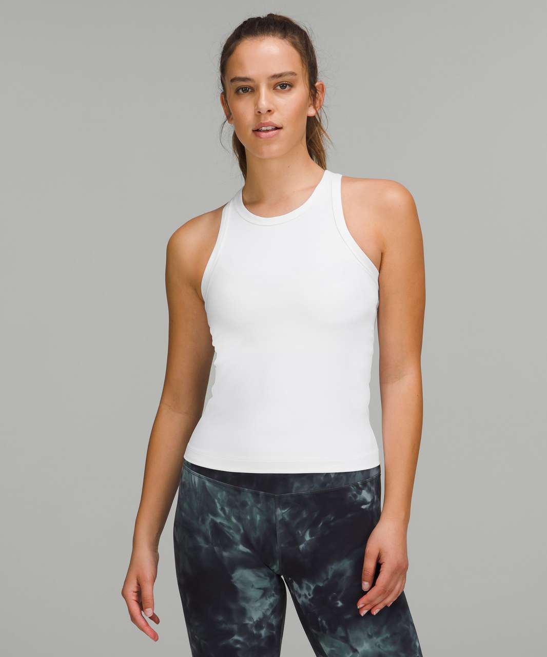 Lululemon Align Ribbed High-Neck Tank Top - Black - lulu fanatics