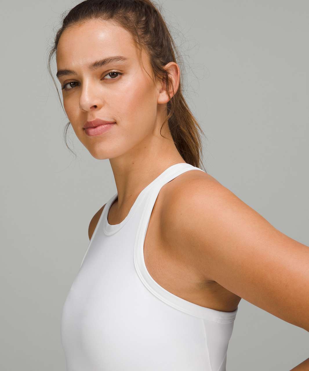 Lululemon Align Waist-Length Tank Top in White, Women's Fashion, Activewear  on Carousell