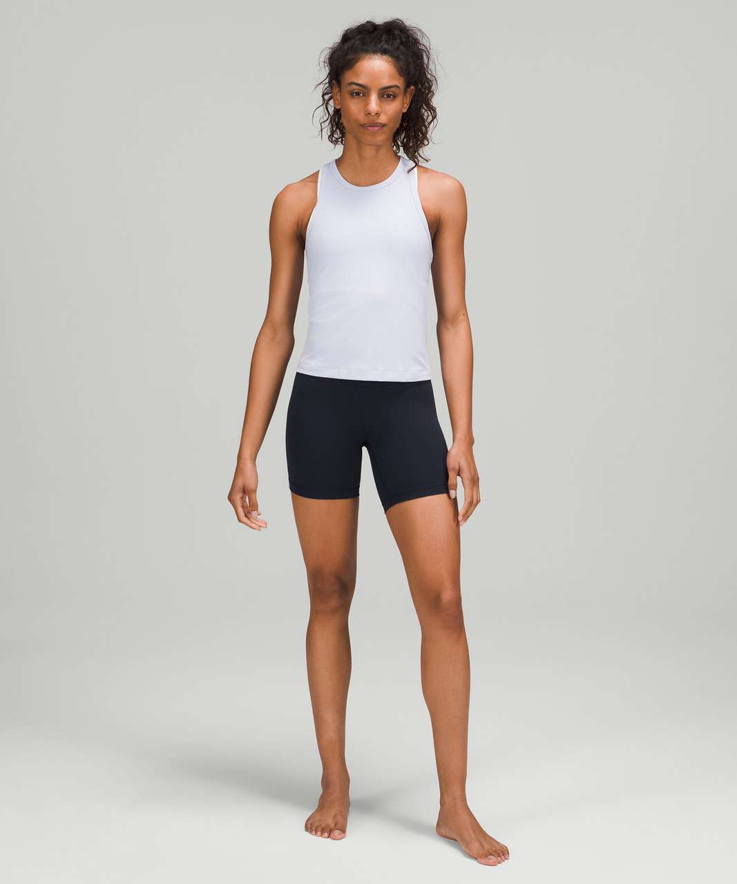 Lululemon Align Waist-Length Tank Top - Silver Blue - lulu fanatics