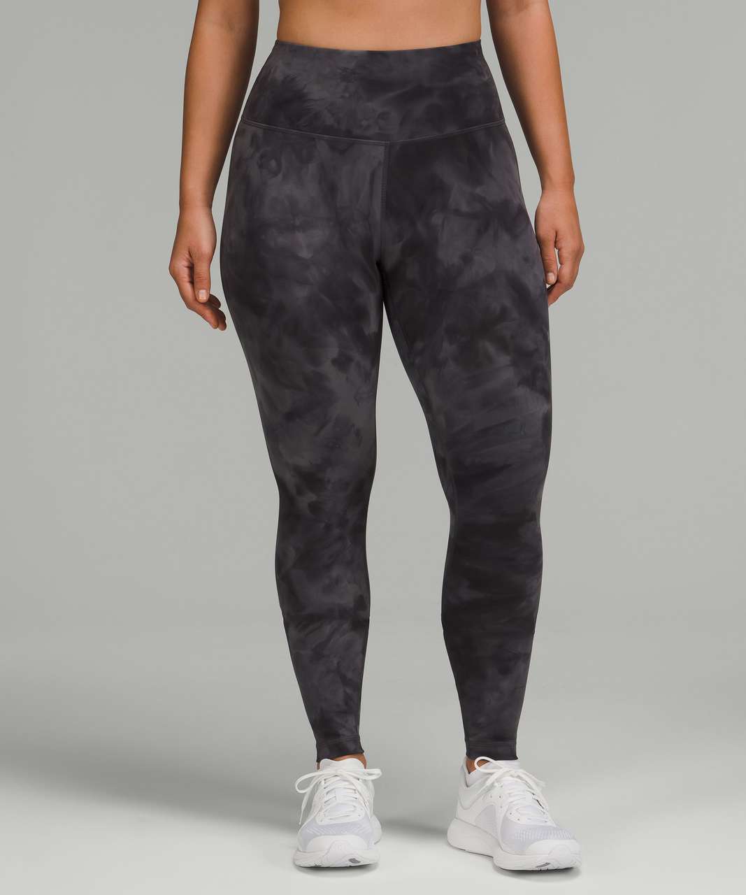 Lululemon Wunder Train Contour Fit High-Rise Tight 25 - Diamond Dye Pitch Grey  Graphite Grey - lulu fanatics