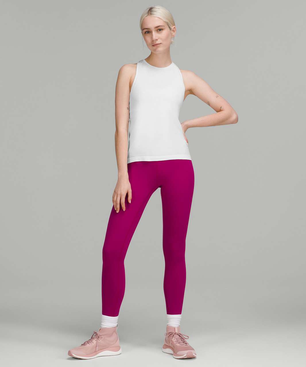 Lululemon Swiftly Tech High-Neck Tank Top 2.0 *Race Length - White / White (First Release)