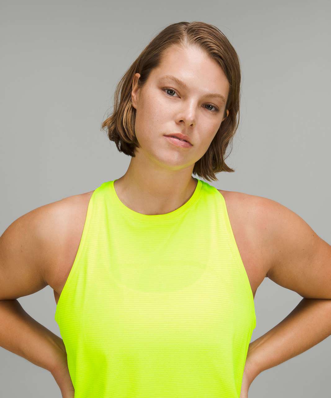 Lululemon Swiftly Tech High-Neck Tank Top 2.0 *Race Length - Highlight Yellow / Highlight Yellow